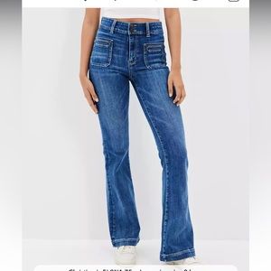 American Eagle Size 12 Super Hi-Rise Flare